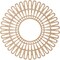 Ekena Millwork Cornelius Wood Fretwork Pierced Ceiling Medallion, Alder, 24"OD x 8 7/8"ID x 1/4"T CMWP24X0250CRAL - alternate 2